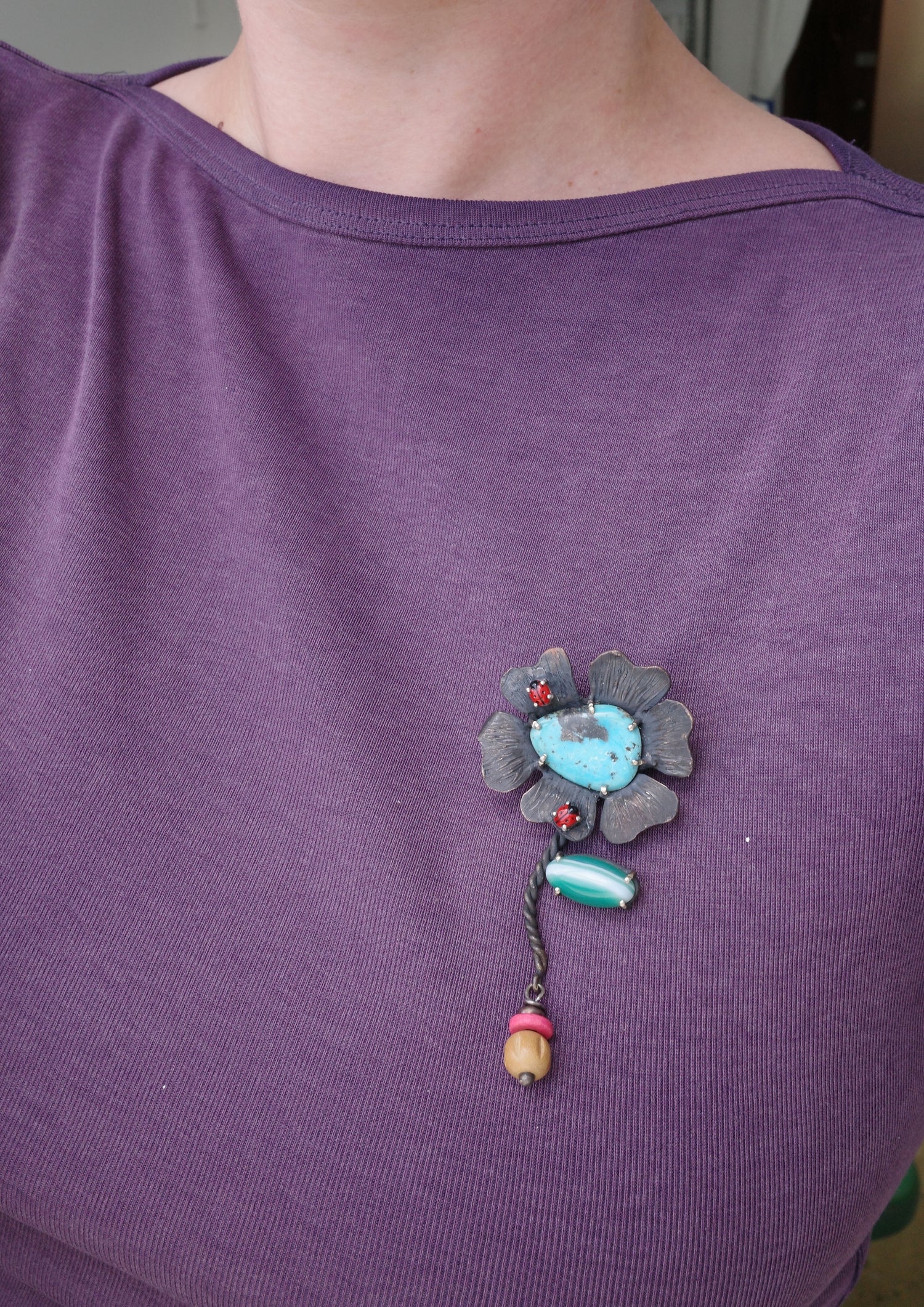 Capucine Brooch and Pendant