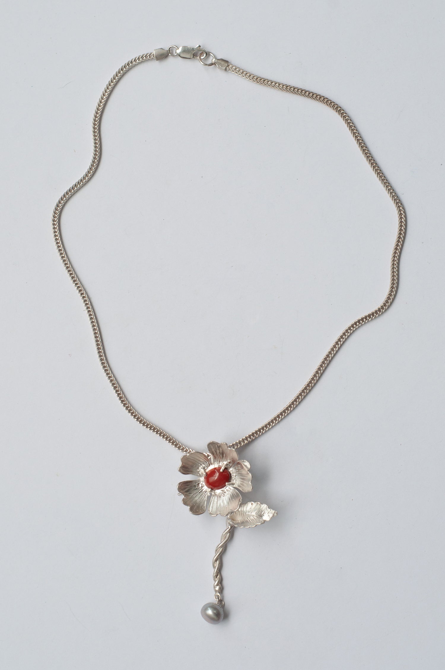 Jasper Flower Brooch/Pendant