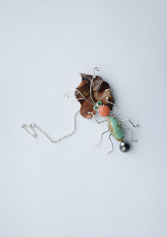 Milkweed Brooch